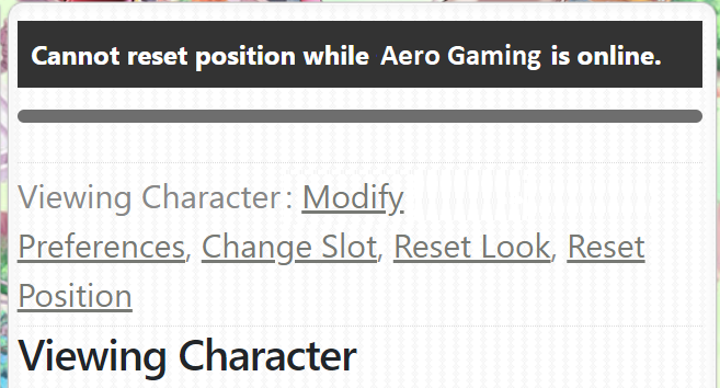 Reset Character Location - Aero Wiki